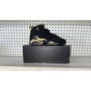 Jordan Jumpman MVP Boys Youth Athletic Basketball Shoes Size 4.5Y Black Gold